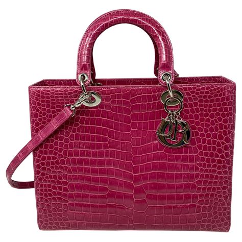 lady dior croc bag|lady diana dior bag.